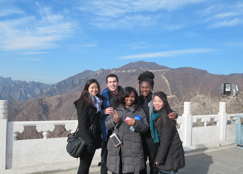 Holy Cross students on the Great Wall!