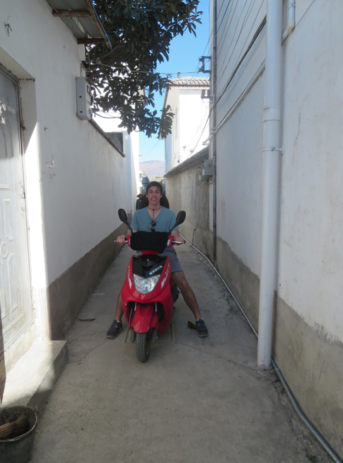 The little alleyways felt like we could've been riding Vespas in Italy or Spain or something.